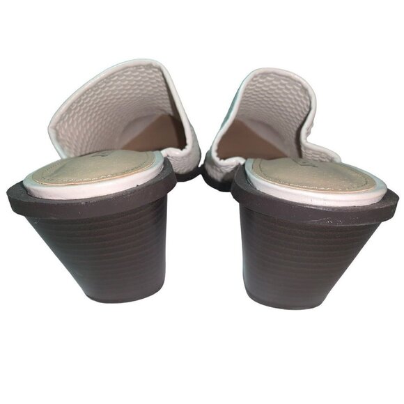 JustFab Womens Sz 8. 5 Subtle Sophisticate Mule Booties Slip On Woven Loafer - Picture 5 of 8